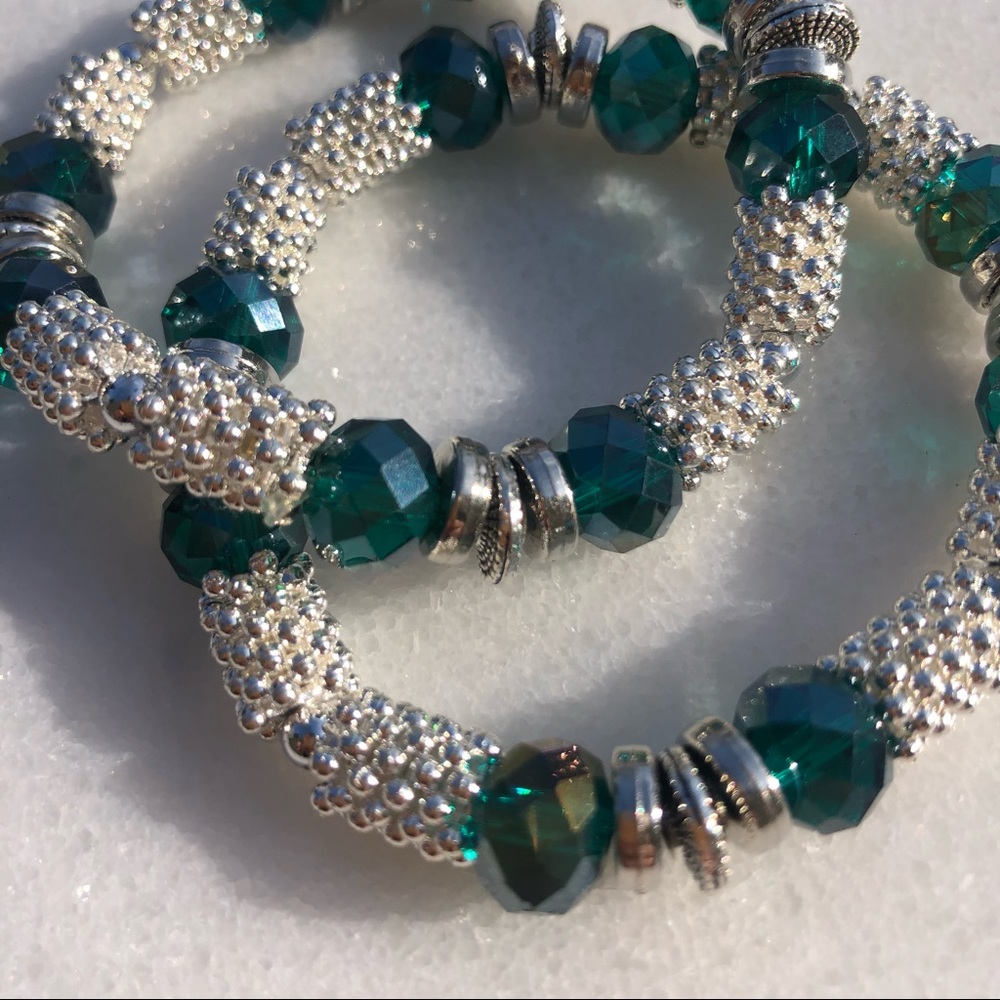 Beautiful Stretchy Statement Piece Bracelets With… - image 7